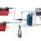 A schematic of the electrospinning device